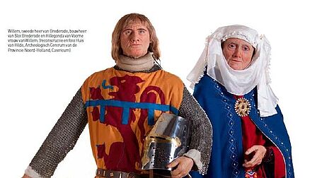 Reconstructie van Willem van Brederode en zijn vrouw Hillegonda